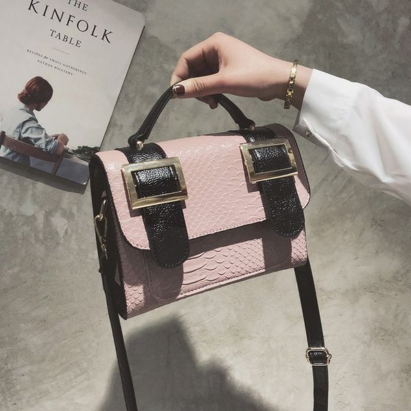 

2019 new ladies shoulder bag pu women bag fashion crocodile pattern women crossbody