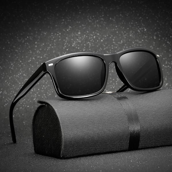 

men polarized glasses car driver night vision goggles anti-glare polarizer sunglasses polarized driving sun glasses shades, White;black