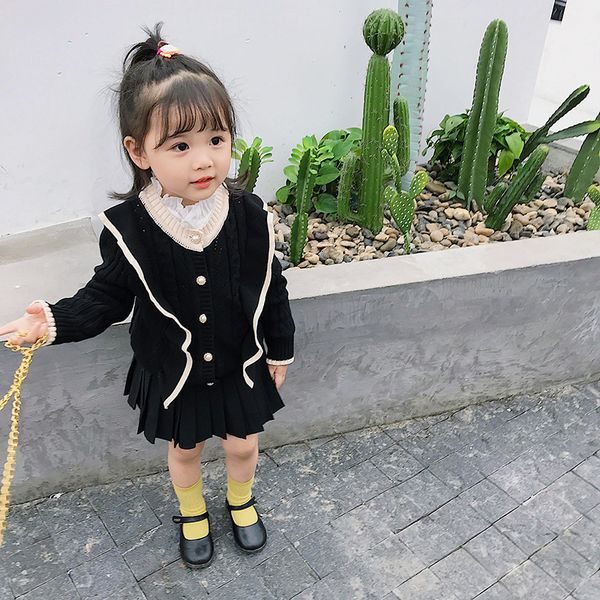 

2019 new girls cardigans fashion new children sweaters child clothing, Blue