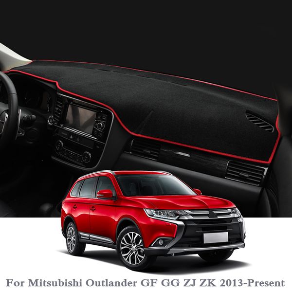 

car styling dashboard avoid light pad instrument platform cover mat rose for mitsubishi outlander gf gg zj zk 2013-2020 lhd&rhd