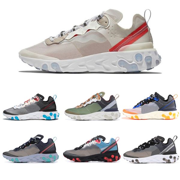 

Epic React Element 87 Под прикрытием кроссовок для мужчин, женщин, белых, черных, NEPTUNE, ЗЕЛЕН