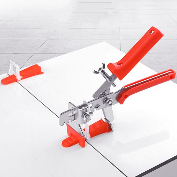 

300pcs plastic ceramic tile leveling system tiling flooring tools wedges clips 200 clips+100 wedges