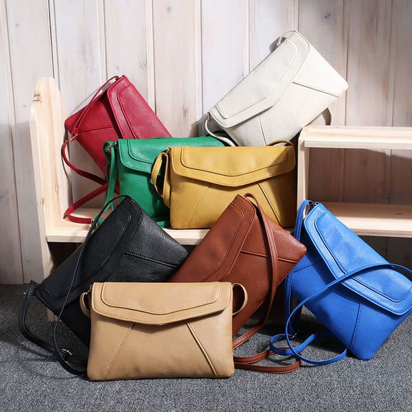

women handbags fashion shoulder messenger bags portable small square bag new pu leather solid handbags