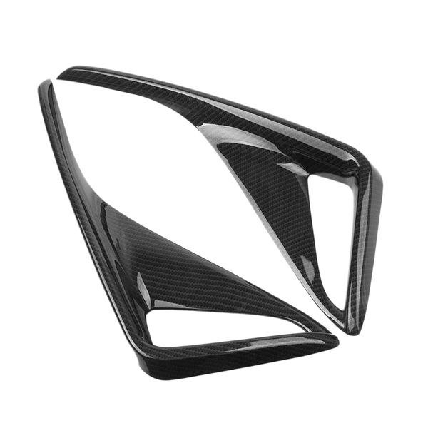

2pcs car carbon fiber rear fog lamp cover trim for chr 2016-2018