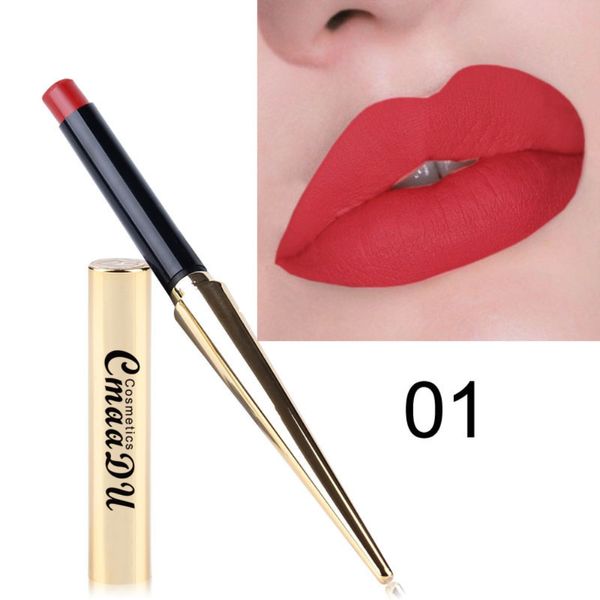 

cmaadu 12 colors gold matte lipstick make up waterproof nude lipstick long lasting kit lip gloss cosmetics p tslm2