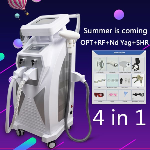 

shr ipl hair removal 1320nm 1064 nm 532nm nd yag laser tattoo removal ipl skin rejuvenation machine ipl shr machine