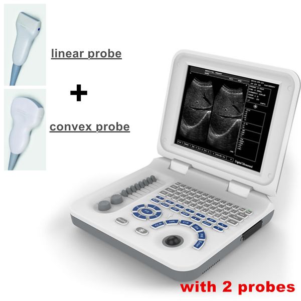 

2 probes+human ultrasound scanner/notebook usg/ultrasonic device/factory diagnostic machine/echo device/ce&iso medical usg