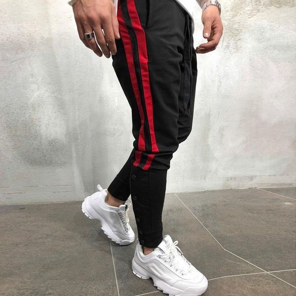 

2019 fashion new streetwear sweatpants for men causal sportswear pants, Black