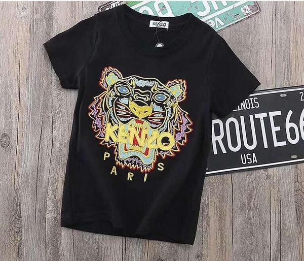

hot sale new Embroidery tiger head sweater high quality long sleeve O-neck pullover children T-shirts Hoodies