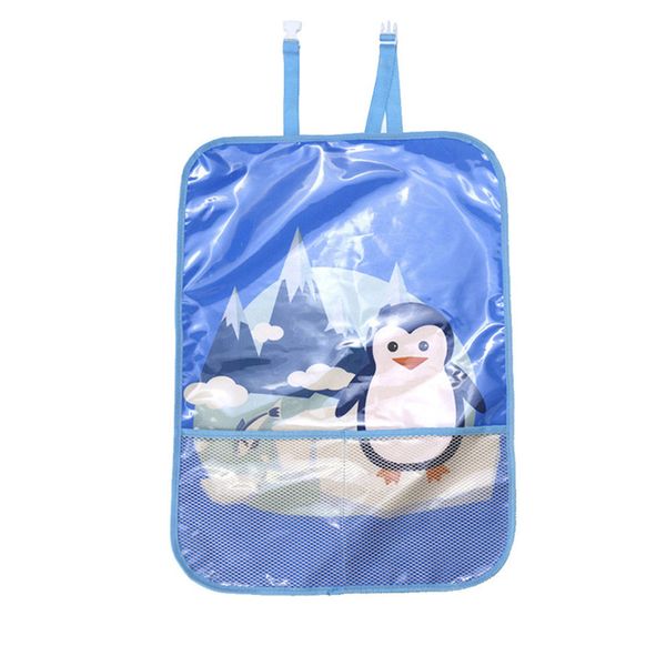 

car rear seat protective cartoon anti-kick mat cushion waterproof pad sky blue durable and l0408