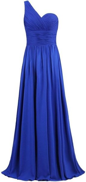 

2019 new one-shoulder a-line party gowns with pleat lace up chiffon plus size formal evening celebrity dresses be57, Black;red