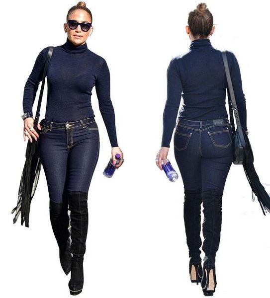 

long sleeve jeans jumpsuit women blue and denim bodycon pants autumn overalls outfits womens slim romper autumn 2020, Black;white