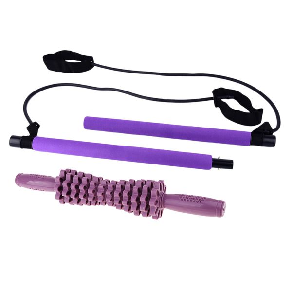 

пилатес бар kit гимнастика йога мышца массаж roller оружие trainer тонизирующий оборудование