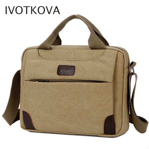 

2020 men leisure canvas bag multifunction lapcrossbody handbag travel bags male shoulder bags purses