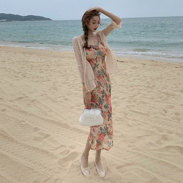 

женщины платья элегантный нежный стиль ретро элегантный sexy оборками slim fit hip midi printed ремень платье женский лето, White;black