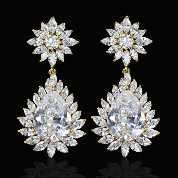 

Aaa quality korean ver ion of cute fa hion flower wild dre women 039 earring