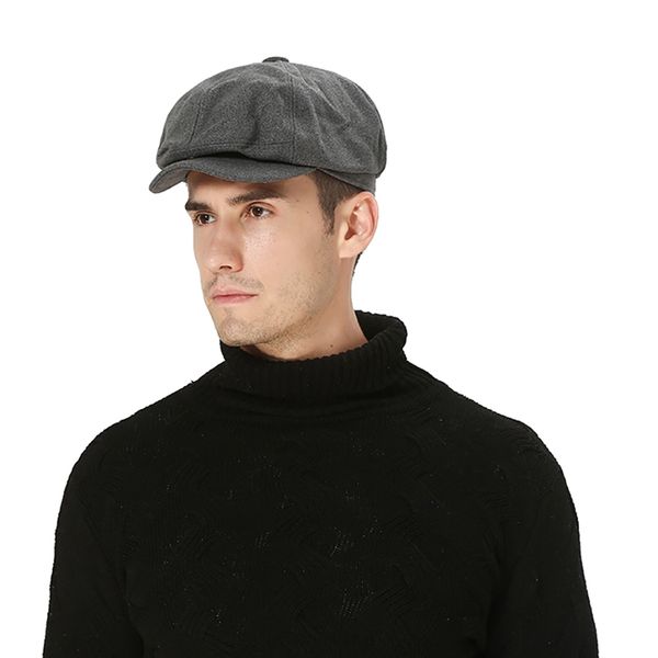 

men spring autumn hat golf driving flat cap berets outdoor sports golf hat, Black;white