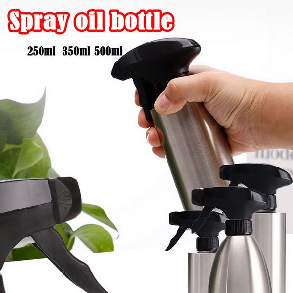 

stainless steel kitchen oil spray bottle olive oil sprayer for bbq cooking stainless steel container spray bottle