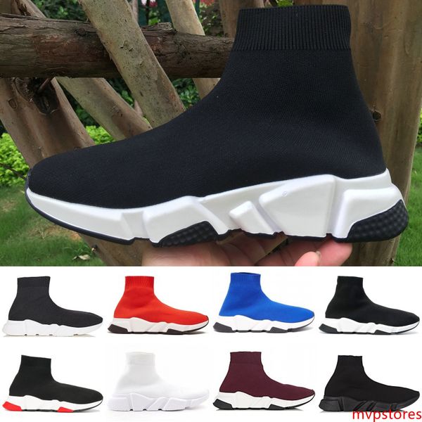

designer sock shoes triple black white men women fashion sneakers black yellow blue pink fashion mens trainer runner platform shoe