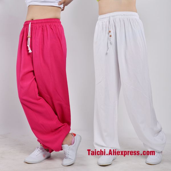 

summer tai chi pants wushu//martial art pants,yoga pants, Black;red