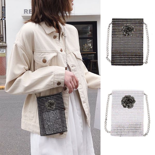 

xiniu fashion mini handbags women bag flower diamonds crossbody bags chain purse women messenger shoulder bags flap