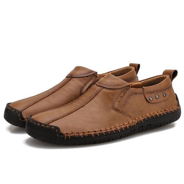 

comfortable 2020 men loafers shoes casual fashion men's shoes moccasins boat footwear male slip-on cc-387, Black