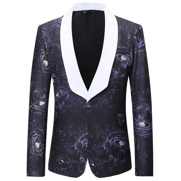 

нуэва marea hombres moda impresin blazer diseo мс tamao cadera кальент повседневный дельгадо fit мужчину для chaqueta кантанте траха, White;black
