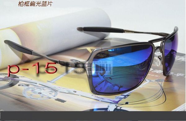

2016 inmate 11 color frame metal frame polarized lens outdoor men sport sunglasses with full package, White;black