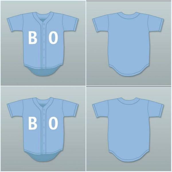 

Men Bo Jackson BO Light Blue Baseball Jersey Sesame Street High Quality Stitch Sewn Women/Youth All Stitched Jerseys