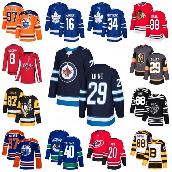 

Toronto Maple Leafs Jersey chicago blackhawks 2019 Hockey Jerseys Vancouver Canucks 40 Elias Pettersson Edmonton Oilers 97 Vegas Golden Knig