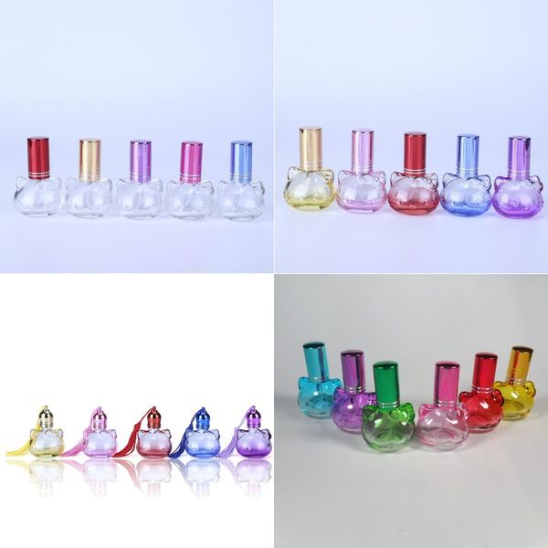 

10ml glass refillable perfume bottle with spray&empty case perfume bottles glass roll ball bottles fast shipping f2468