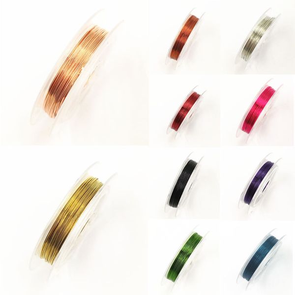 

1 рулон 0.3мм 10м soft полезные прочные сплава медного провода diy craft бисероплетение проволоки изготовление ювелирных изделий шнура струн, White;red