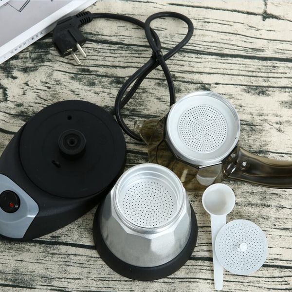 

лучший 480w 220v эспрессо итальянский мокко чайник перколятор электрический мока eu подключи кофейники