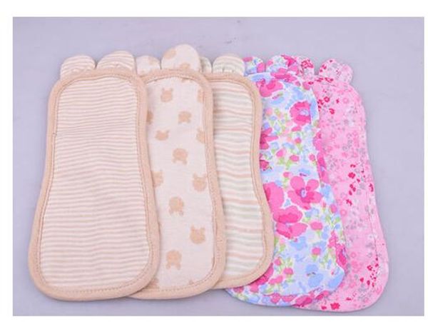 

5pcs 200mm new arrival carton pattern panty liner reusable washable cotton cloth pad cloth menstrual sanitary maternity mama pad