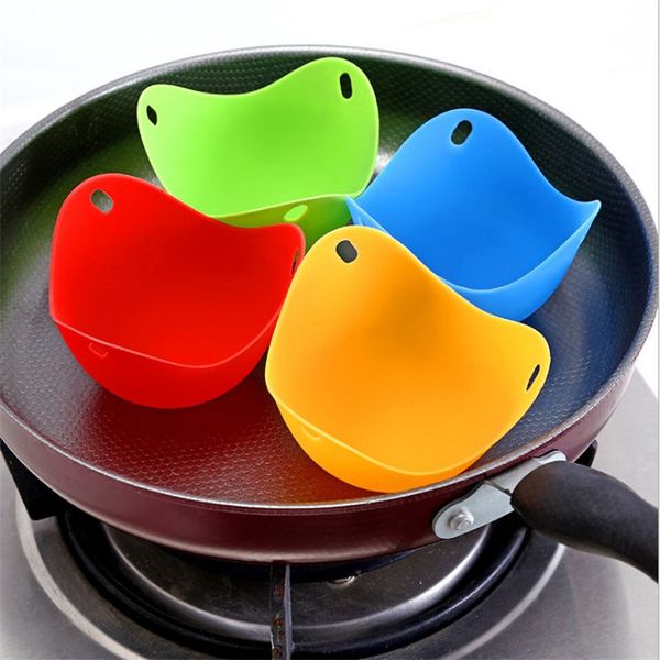 

Silicone Egg Poacher Poaching Pods Egg Mold Bowl Rings Cooker Boiler Cuit Oeuf Dur Kitchen Cooking Tools Pancake Maker