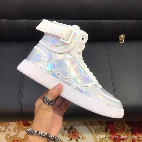 

19ss brand new l and v men running shoes fall fashion flat casual women sneakers sport suede walking hiking shoes size 38-44, Blue;gray