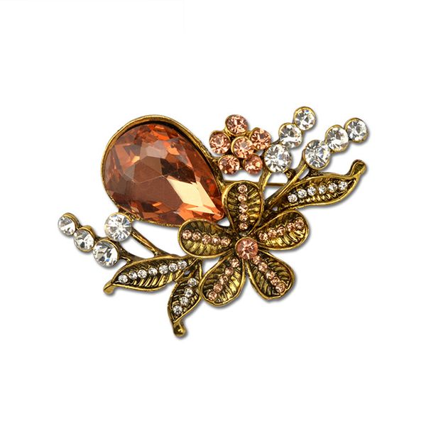 

урожай цветочные броши для женщин горный хрусталь брошь 2019 цветок элегантные ювелирные изделия брошь pin fashion party аксессуары подарочн, Gray