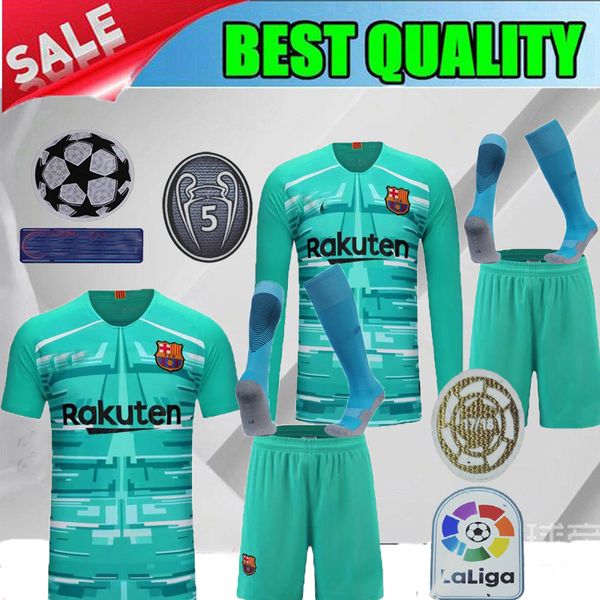 

2019 barcelona gray ter tegen portiere maglia da calcio a manica lunga 19 20 barcelona cille en camicia me i goalkeep 2020 jer ey hort