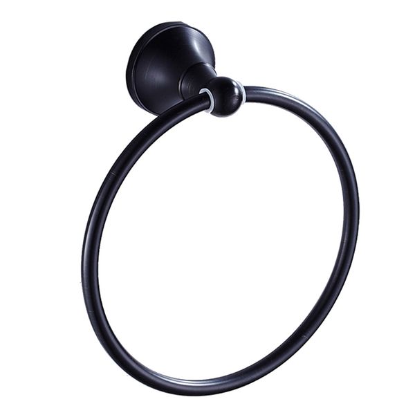 

holder hanger retro bathroom accessories oil rubbed towel ring washcloth bath rack wall mounted round bronze