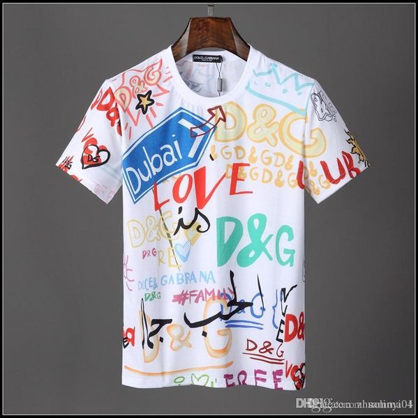 

2019 Лето Дизайнер Футболки Для Мужчин Топы хлопок печать Футболка Мужская Одежда Марка С Коротким Рукавом Футболка Женские Топы M-3XL