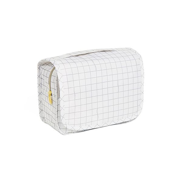 

casual plaid hanging cosmetic bag portable travel lady beauty wash tote beautician makeup pouch