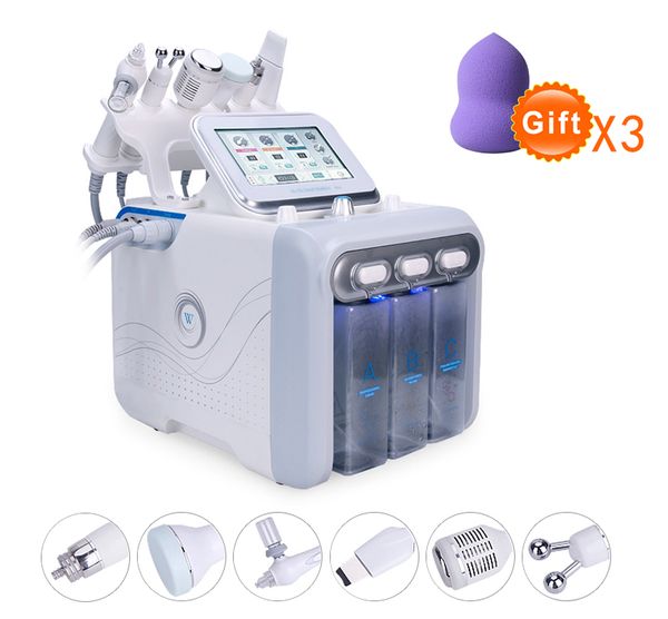 

hydro oxygen спрей jet для лица увлажняющий глубокий очиститель алмазная дермабразия 6 в 1 машина красоты с полностью принадлежности рф маши, Black;white