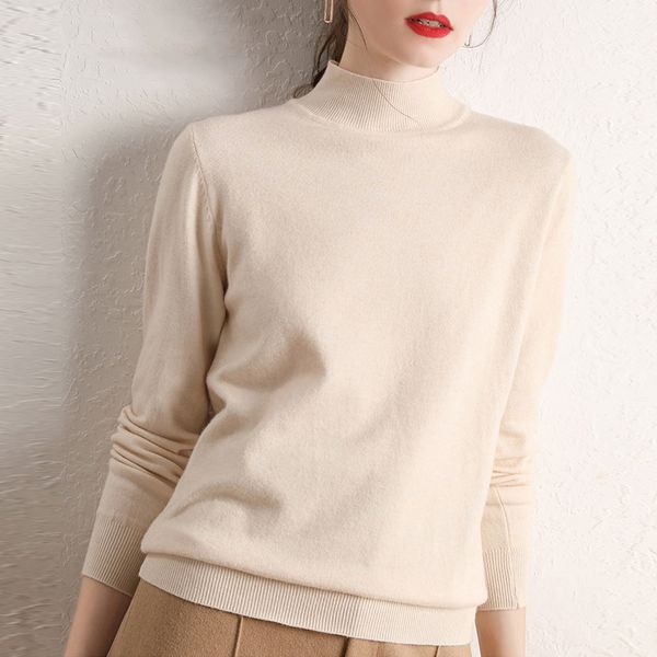 

new-coming autumn winter turtleneck pullovers sweaters primer shirt long sleeve short korean slim-fit tight sweater, White;black