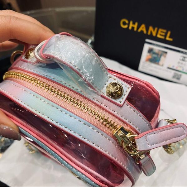 

this year the latest fashion transparent jelly small square bag, fashion, one - shoulder cross-body bag