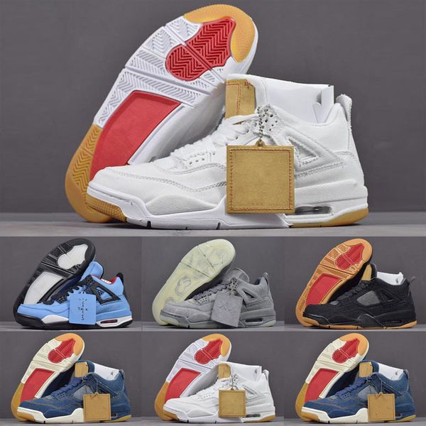 

4 iv 4s blue black white denim nrg jeans men basketball shoes jean sneakers mens shoes