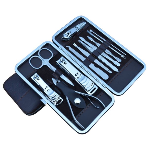 

12 in 1 pcs nail clipper kit nail care set pedicure scissor tweezer knife ear pick utility manicure set tools