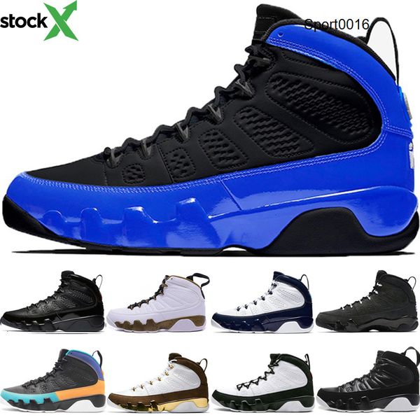 

new arriive 9 9s black bue basketball shoe men dream it bred la anthracite og space jam mop melo trainer sneakers