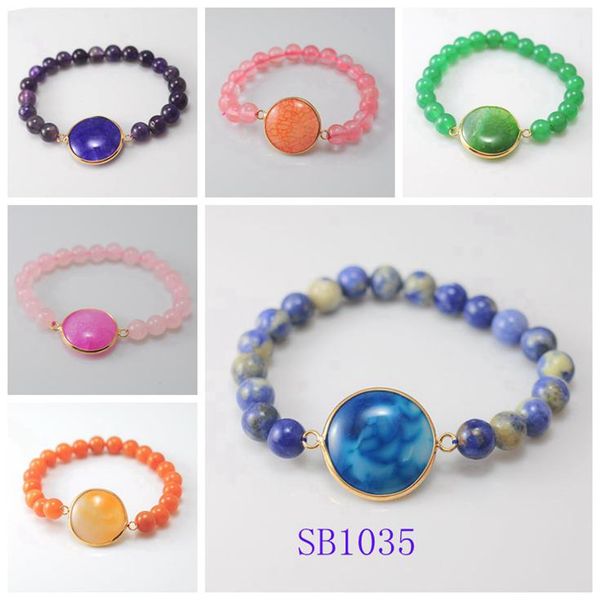 

natural stone bracelet men and women charm fashion popular wrist jewelry, Black