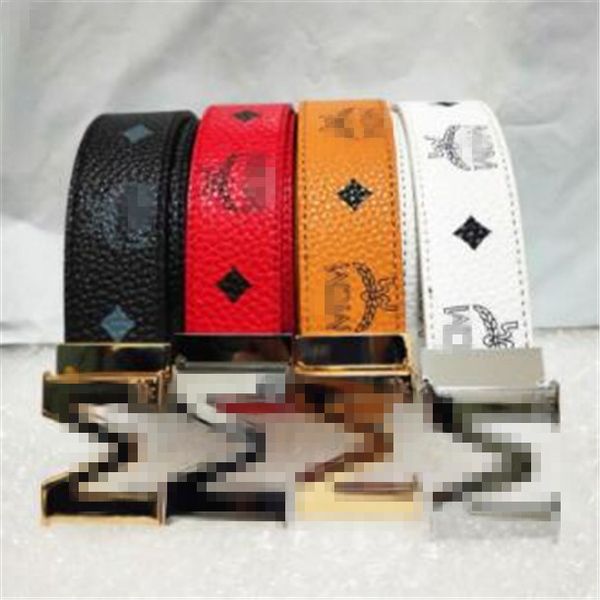 

mc fashion belts for mens belts designer belt plaid belt leather business belts flower women big gold/silver buckle with box ceintures, Black;brown