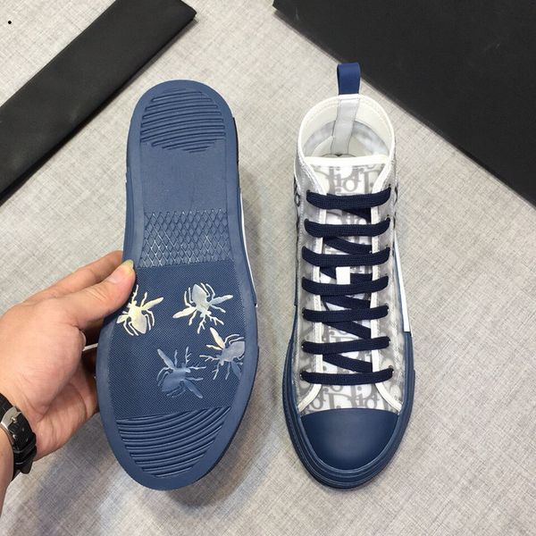 

shipping 20ss flower technology women's canvas shoes b23 b24 inclined men's high sports shoes b2 brands designers shoes, Black